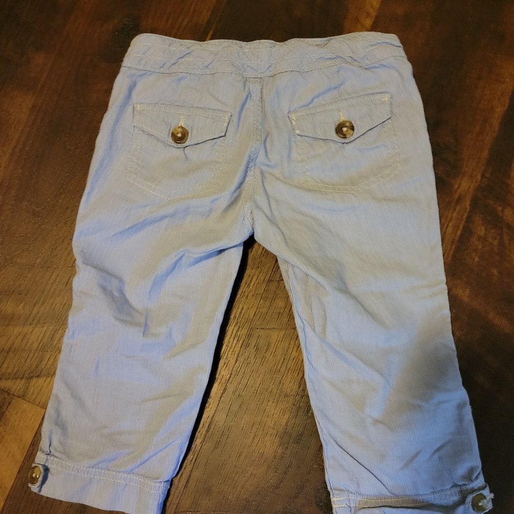 Old Navy Blue and White Pinstripe Pants - Picture 4 of 4